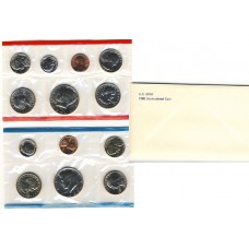 United States Mint UNC coinset 1980 P, D and S